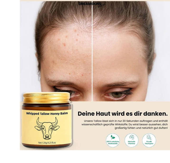 Dreamskins Beef Tallow Creme, Natur Creme