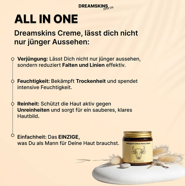 Dreamskins Beef Tallow Creme, Natur Creme