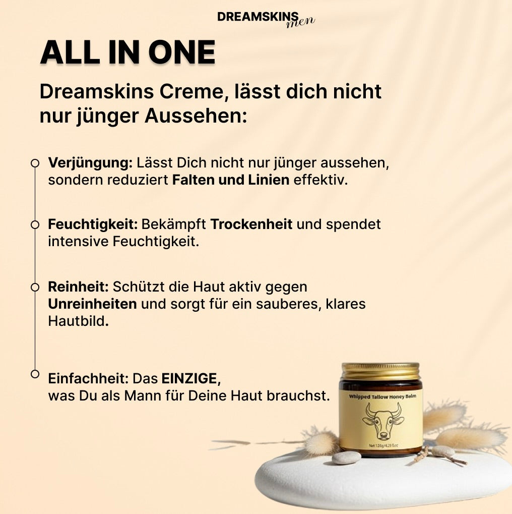 Dreamskins Beef Tallow Creme, Natur Creme